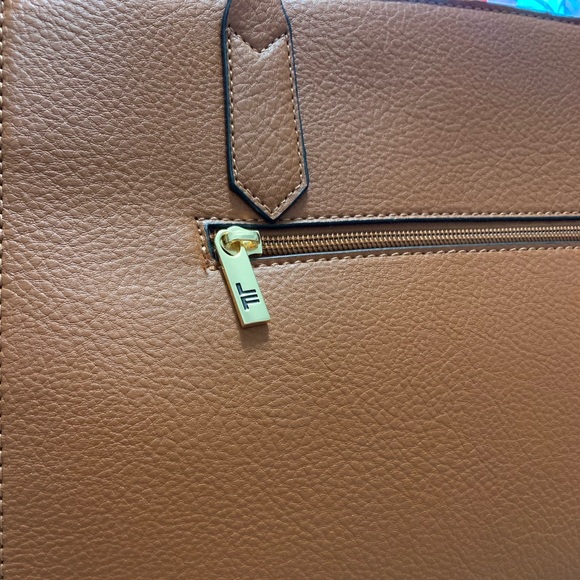 NEW London Fog Shoulder Bag with Silk Ribbon Red Floral Print - Picture 11 of 15